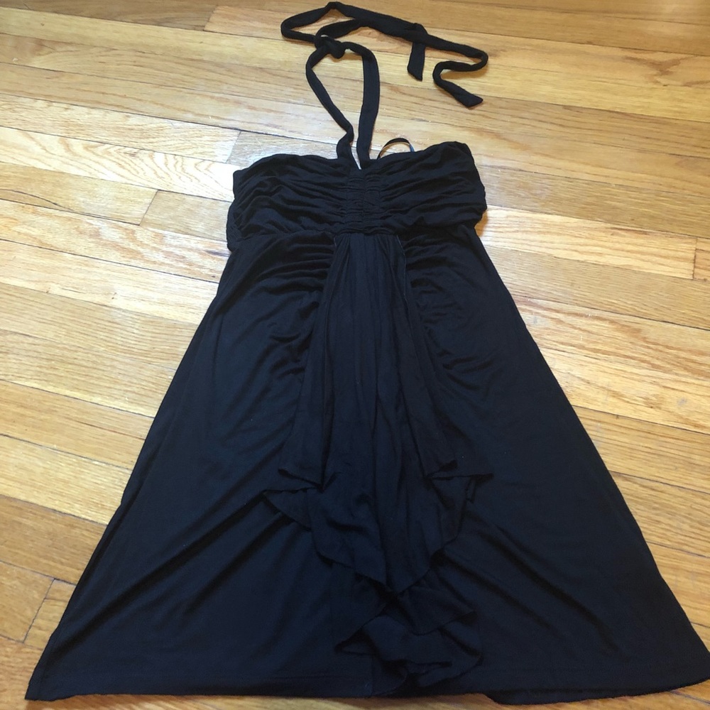 White House Black Market Black Halter Dress